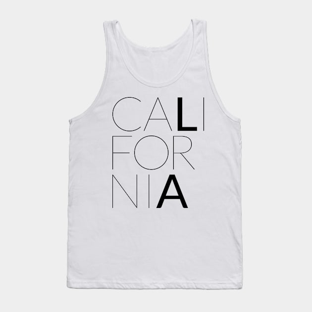 L.A. California (Light) Tank Top by VectorVectoria